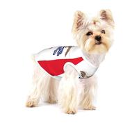 Iowa state flag Small Pet Cotton Vest M Full Print Dog Cat Soft Breathable Elastic Apparel Daily Party Outfit