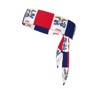 Iowa State Flag Sports Head Tie Adjustable Stylish Breathable Running Workout Gym Cycling Tennis Basketball