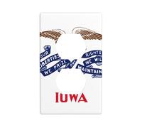 Iowa State Flag Unbreakable Polycarbonate Switch Plate-1 Gang Screwless Wall Plate for Home Office