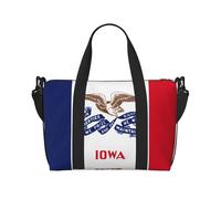 Iowa state flag Women's Hand-held Crossbody Travel Bag, Casual Handbag with Zipper, Suitable for Work, Travel, Fitness, Travel