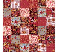 Iowa State University Cyclones Fabric - Officially Licensed Iowa State University Cotton Quilting Fabric by Sykel Enterprises, Precut Yardage for Sewing & Crafts Cheater Quilt