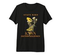 Iowa Territory Eastern Goldfinch Bird Premium T-Shirt