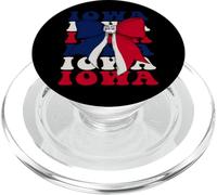 Iowa US State Coquette Bow Flag PopSockets PopGrip for MagSafe
