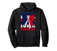 Iowa US State Coquette Bow Flag Pullover Hoodie