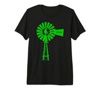 Iowa Windmill, Vintage, Antique Premium T-Shirt