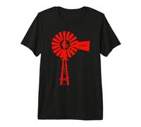 Iowa Windmill, Vintage, Old Fashioned, Farm Premium T-Shirt