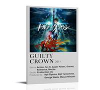 IOWNMCVHX Anime Guilty Crown Minimalist Fan Art Wall Art Picture Print Modern Family Room Decor 24 x 36 Inches (60 x 90 cm)
