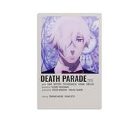 IOWNMCVHX Comics Death Parade Role Minimalist Art Wall Art Picture Print Modern Family Room Decor 24 x 36 Inches (60 x 90 cm)