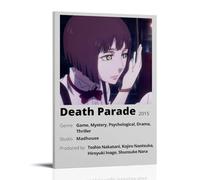 IOWNMCVHX Death Parade Anime Role Minimalist Art Wall Art Picture Print Modern Family Room Decor 08 x 12 Inch (20 x 30 cm)