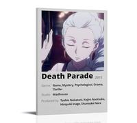 IOWNMCVHX Death Parade Anime Role Minimalist Fan Art Wall Art Picture Print Modern Family Room Decor 08 x 12 Inch (20 x 30 cm)