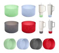 IOXXL 4Pcs Silicone Boots for Tumblers 40oz Fits Stanley/Hydrojug/Brumate/Simple Modern, More Bottles 2.9-3.1in Width Bottom Protector(Set3)
