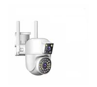 IP 360 Home App 8MP 4K Security Camera 4 Lens 10X Zoom 3 Screens PTZ Camera Two Way Audio Auto Tracking Color Night Vision