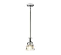 IP 44 Pendant Light Fitting Polished Chrome LED G9 3.5W
