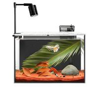 IP134-Black 3 Gallon Glass Aquarium with Downlight