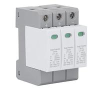 IP20 1000V DC Protector with 3P Configuration and Flame Retardant PC Housing - Overvoltage Protection Arrester for DC Power Systems - Compact Lightning Protection Device