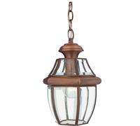 IP23 1 Bulb Chain Lantern Light Aged Copper LED E27 100W