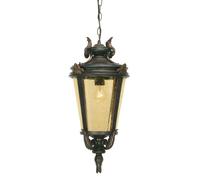 IP23 1 Bulb Chain Lantern Light Weathered Bronze Large LED E27 100W