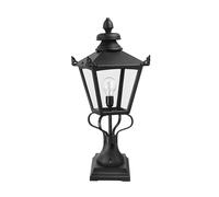 IP23 1 Bulb Wall Ground Pedestal Black LED E27 150W Loops Black One Size