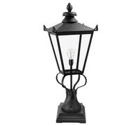IP23 1 Bulb Wall Ground Pedestal Black LED E27 200W Loops Black One Size