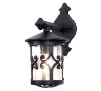 IP23 Wall Light Sconce Black LED E27 100W Bulb External d00217 Loops Black One Size