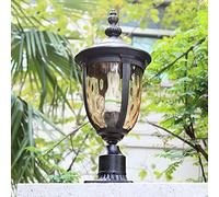 IP33 European Style Creative Retro Post Lamp Outdoor Waterproof Patio Lights Wall Lamp Landscape Lamp Courtyard Garden Villa Wall Door Post Pier Lights (Size : 18.5 * 43CM) (18.5 * 43CM)