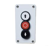 IP40 Rated Waterproof Pushbutton Switch Box Housing for 3-Hole Mounting ABS Construction 13.8 x 8.8 x 7.2 cm Dimensions (XAL-334 Copper Point)