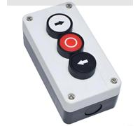 IP40 Waterproof Push Button Control Box 1-4 Holes White ABS Enclosure 13.8x8.8x7.2cm, Compatible with XB2 XAL B324 B334 Buttons for Industrial & Elevator Systems(ZB2B324 XAL)