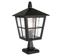 IP43 1 Bulb Chain Lantern Light Black LED E27 100W Bulb External d00211 Loops Black One Size