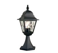 IP43 1 Bulb Wall Ground Pedestal Light Black LED E27 100W Loops Black One Size