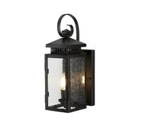 Ip43 Outdoor Wall Light Sconce In Old Bronze With E14 Led Bulb