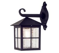 IP43 Wall Light Sconce Black LED E27 100W Bulb External d00200