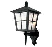 IP43 Wall Light Sconce Black LED E27 100W Bulb External d00209