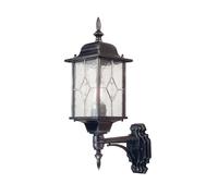 IP43 Wall Light Sconce Black Silver LED E27 100W Bulb Outside External d02600