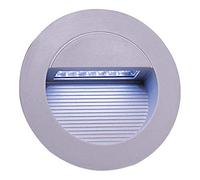 KnightsBridge IP44 Round 14 White LED Recessed Stair & Wall Guide Light - White