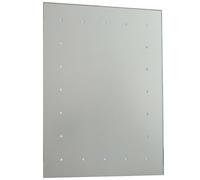 IP44 LED Bathroom Mirror 60cm x 45cm Battery Powered Wall Light Push Switch