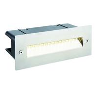 IP44 LED Full Brick Light Stainless Steel & Angled Down Guide 2W Cool White