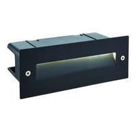 IP44 LED Full Brick Light Textured Black & Angled Down Guide 2W Cool White