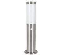 IP44 Outdoor Bollard Light & PIR Sensor Stainless Steel 12W E27 450mm Lamp Post