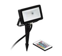 IP44 Outdoor Recessed Ground Light Black Aluminium 10W Built in LED