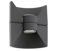 IP44 Outdoor Up & Down Wall Light Anthracite Aluminium 2.5W Built in LED Lamp