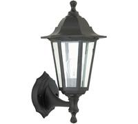 IP44 Outdoor Wall Light Black Rust Proof & Glass Lamp Traditional Porch Lantern