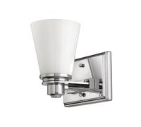 IP44 Wall Light Cased Opal Glass Cast Detailing Polished Chrome LED G9 3.5W