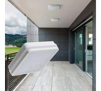 IP54 Outdoor Waterproof Square Neutral White 1550lm 18W LED Wall Ceiling Light