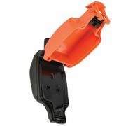 IP54 Rated Weatherproof 1 Gang Outdoor Socket 13A Rewireable DIY