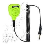 IP54 Waterproof Speaker Mic Compatible with Standard Horizon HX/FT Series, Yaesu VX Radios, Durable Shoulder Mic with Clear Audio (Green)
