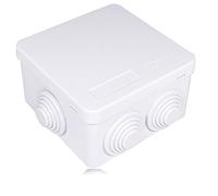 IP55 Electrical Junction Box, ABS Plastic Waterproof Outdoor Junction Box, Waterproof Project Box for Electronic Cable (85 * 85 * 50mm)