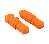 IP55 Outdoor Cord Cover 2-Pack Weatherproof Connector Box(Orange)