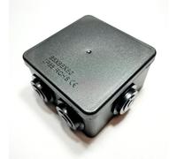 IP55 Waterproof Electric Junction Box - 85x85x50mm Black ABS Enclosure - Weatherproof, Dustproof, Shockproof Cable Connector for Outdoor & Indoor Use