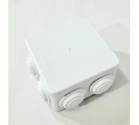 IP55 Waterproof Electric Junction Box - 85x85x50mm White ABS Enclosure - Weatherproof, Dustproof, Shockproof Cable Connector for Outdoor & Indoor Use