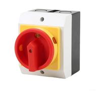 IP65 16A Rotary Isolator Disconnector, 4 Pin Enclosure Outdoor Weatherproof Electrical Box Rotary Switch Off Switch UKP Switch, Main power switch with housing